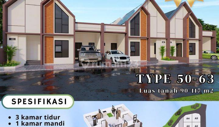 rumah sleman-jogja model skandinavian sisa 5 unit 1