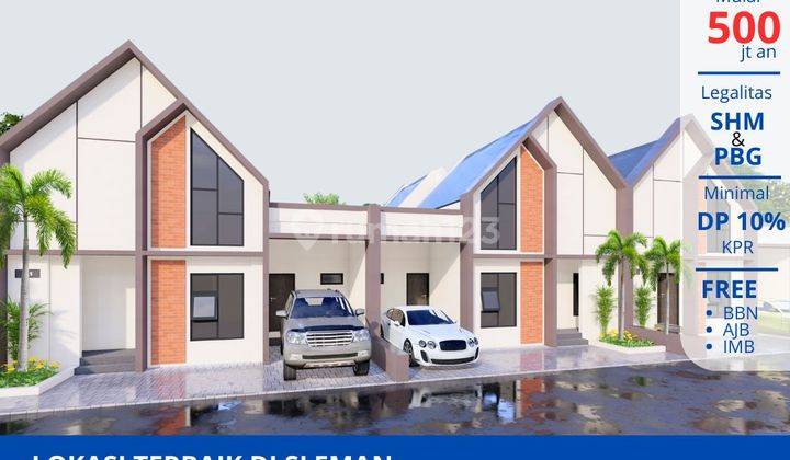 7 RUMAH DI GODEAN SLEMAN JOGJA MODEL SKANDINAVIAN 1