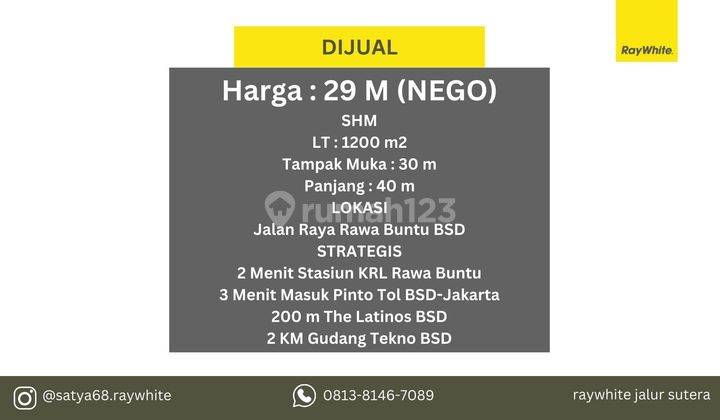 Resto Rumah Joglo, Jalan Rawa Buntu, 200m Gerbang Latinos Bsd  2