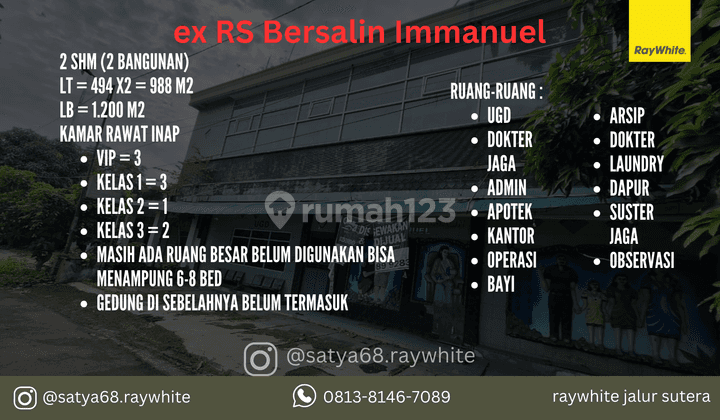 Rumah Murah Ex Rs Bersalin 2.5 Lantai 2 Kavling, Ciwaduk Pusat Kota  Cilegon 2