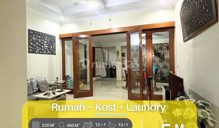 Rumah Tinggal 2.5 Lantai, +10 Kamar Kos + 10 Kamar Mandi, Kelapa Dua Tangerang, 5m #rumahdijual #kelapadua 1