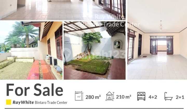 rumah bagus di sudimara fasilitas bintaro deket KRL 1