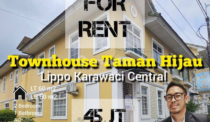 Townhouse Hoek Fully Furnished 2 Bedroom Rapih Siap Huni Di Lippo Karawaci 1