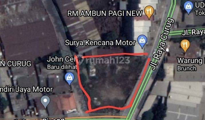 Disewakan Lahan Pinggir Jalan Raya Curug Tangerang 2