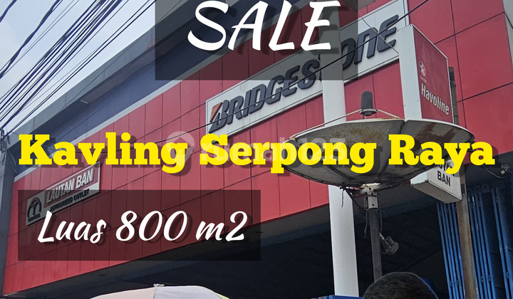 Sale of Strategic Plot on Jalan Raya Serpong with SHM 800 m² Suitable for Sports Arena Business