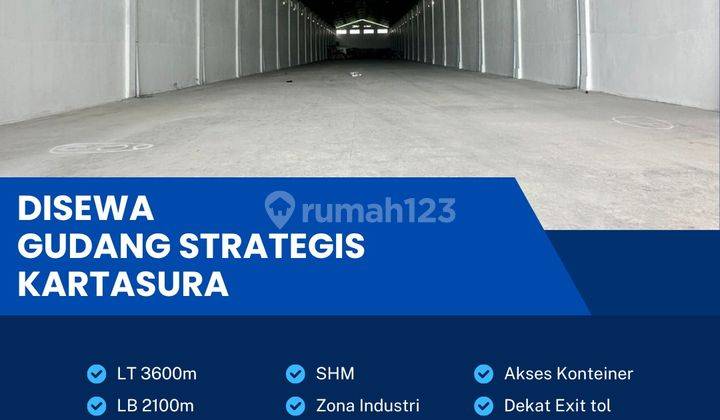 Disewakan Gudang Zona Kuning Luas 3600m2 Lokasi Kartasura, Sukoharjo  1