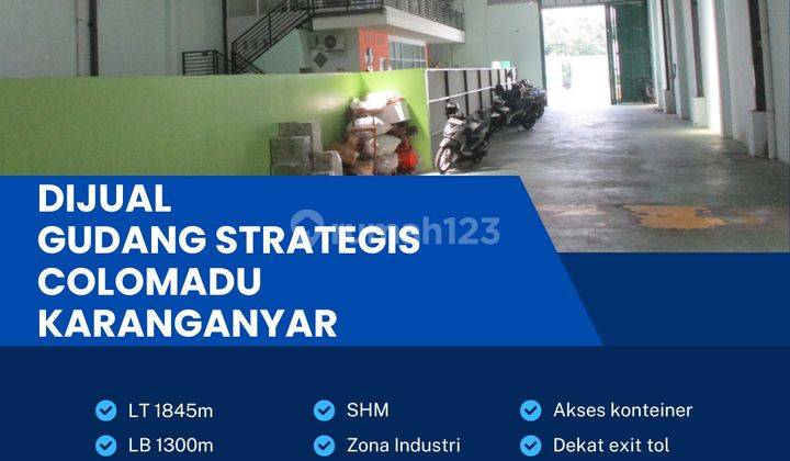 Dijual Gudang Industri Berlimbah Colomadu,karanganyar 1845m 1