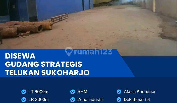 Disewakan Gudang Industri Pergudangan 6000m Grogol,sukoharjo  1