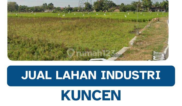 Dijual Lahan Zona Industri,lokasi Delanggu Klaten,luas 1,9 Ha,bu  1