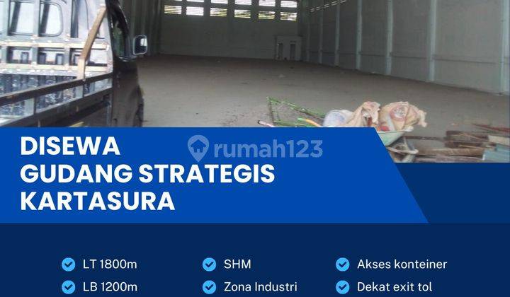 Disewakan Gudang Zona Industri 1800m2 Lokasi Kartasura,sukoharjo  1