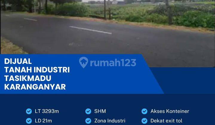 Dijual Tanah Zona Industri 3293m2 Berlimbah Tasikmadu, Karanganyar  1