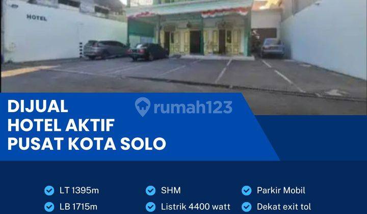 Dijual Cepat Hotel Aktif Nuansa Vintage 1395m2 Strategis Solo Kota 1