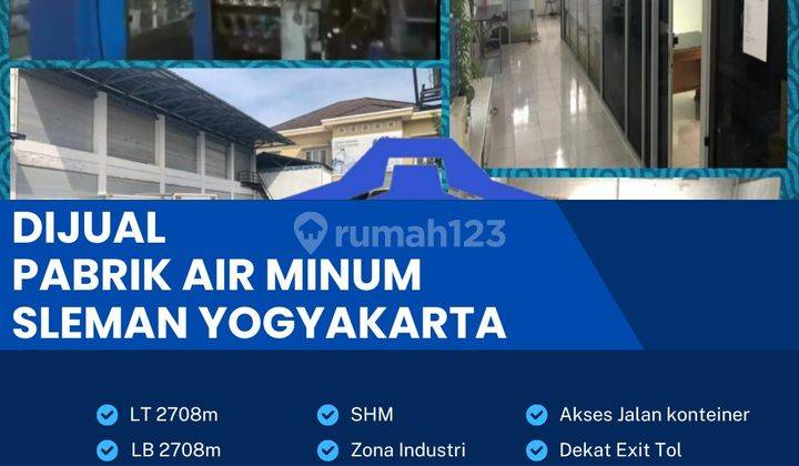 Dijual Pabrik Air Minum Aktif Luas 2708m2 Sleman,yogyakarta Bu  1