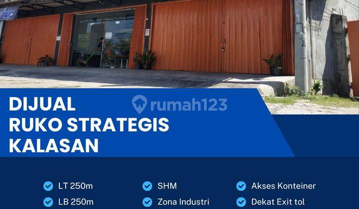 Dijual Ruko Strategis,lokasi Sleman Yogyakarta,luas 250m2,BU  1