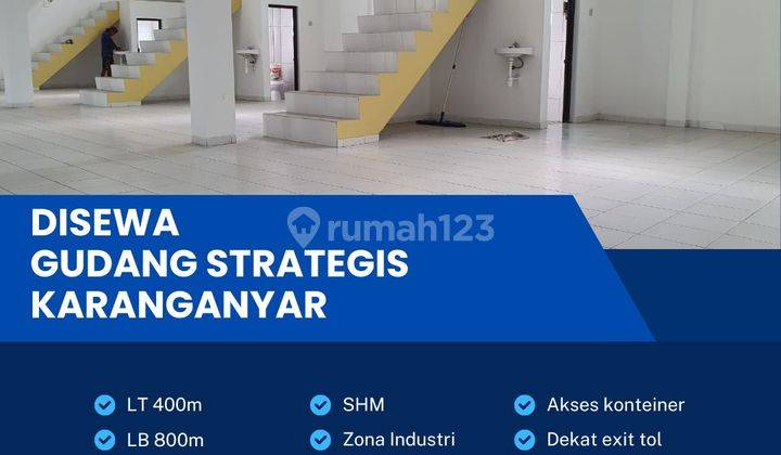 Disewa Ruko Strategis 2 Lantai Luas 400m2 Lokasi Karanganyar  1