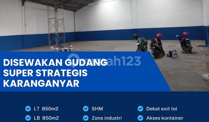 Gudang Zona Industri Lokasi Karanganyar Luas 850m2 Gudang Zona Industri Lokasi Karanganyar Luas 850m2