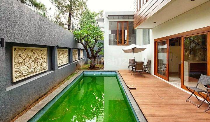 Rumah Dijual Murah Siap Huni Full Furnish Ada Kolam Renang di Pondok Indah Pondok Pinang Jakarta Selatan 2