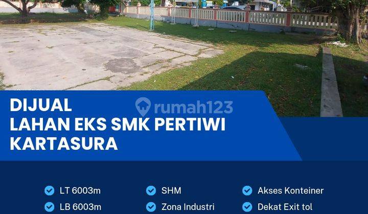 Dijual Lahan Ex Smk Pertiwi,lokasi Kartasura, Sukoharjo,luas 6003,Bu  1