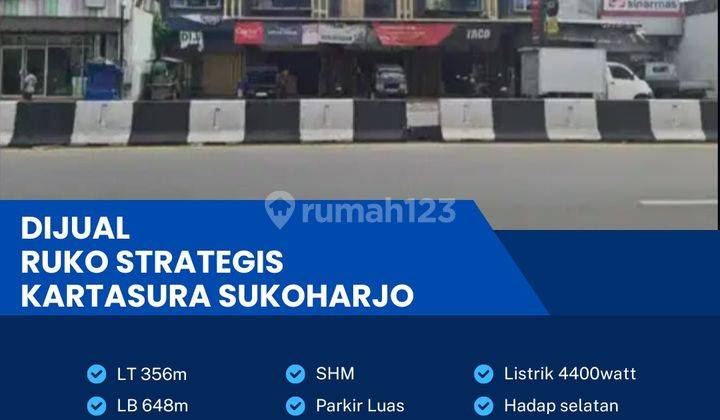 Dijual Ruko Strategis 3 Lantai 356m2 Kartasura, Sukoharjo 1