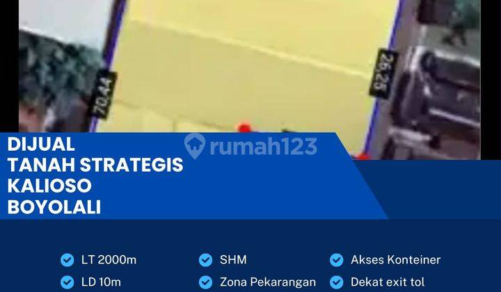 Dijual Tanah Strategis Zona Industri 2000m2 Berlimbah Kalioso,Boyolali 1