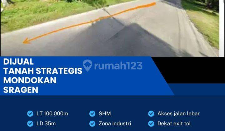 Dijual Tanah Strategis Zona Industri 10 Ha Berlimbah Sragen 1