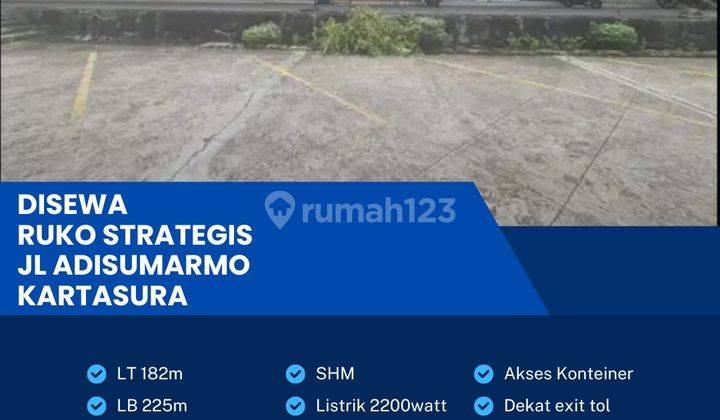 Disewa Ruko Strategis 2 Lantai Luas 182m2 Kartasura,Sukoharjo! 1