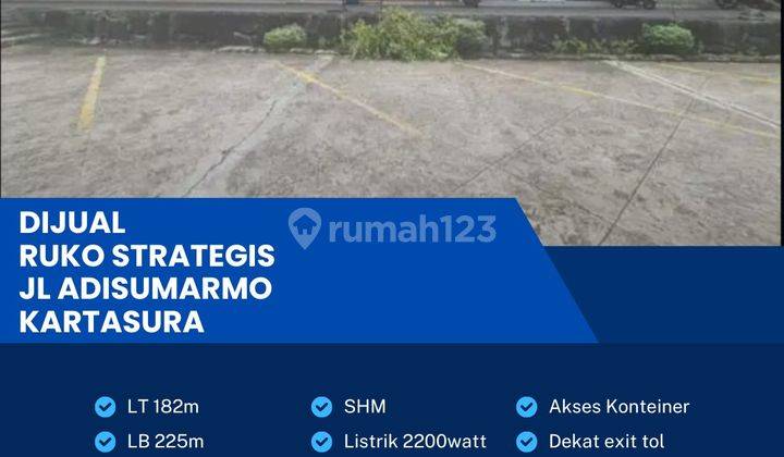 Dijual Ruko Strategis 2 Lantai Luas 182m2 Kartasura,Sukoharjo  1