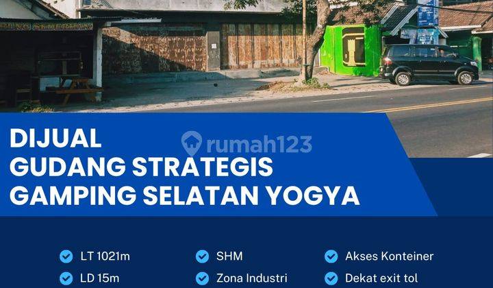 Dijual Gudang Strategis Industri 1021m2,Lokasi Sleman,yogyakarta Bu  1