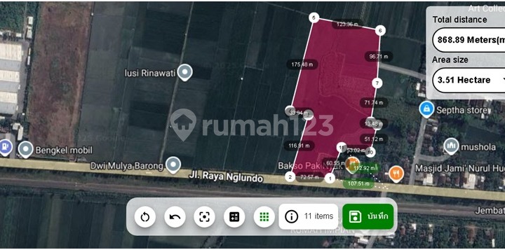 Lahan Zona Industri Lokasi Super Strategis Nganjuk Luas 4 Ha 