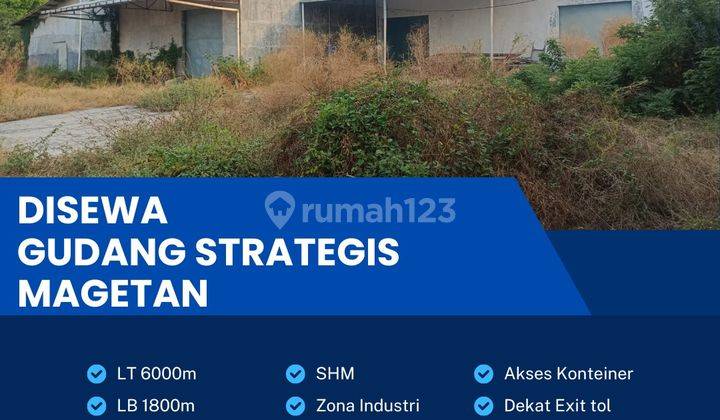 Gudang Zona Industri Luas 6000m2 Lokasi Magetan,Jawa Timur  1
