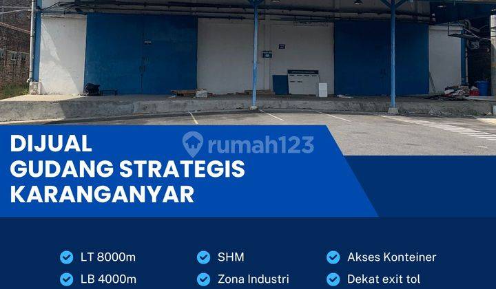 Dijual Gudang Industri Pergudangan 8000m2 Berlimbah Karanganyar  1