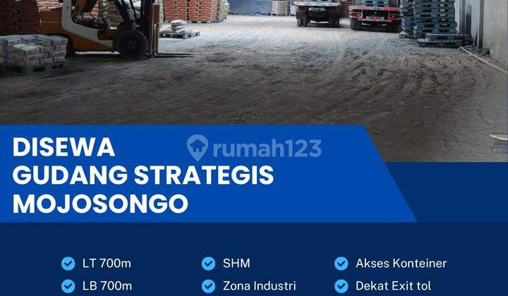 Disewakan Gudang Strategis Zona Industri 700m2 Lokasi Mojosongo,solo 1