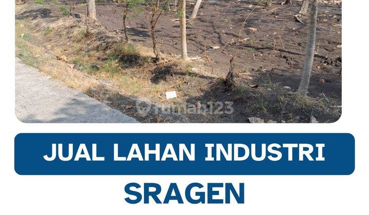 Dijual Lahan Zona Industri,lokasi Sragen,luas 5 Hektar,bu  1