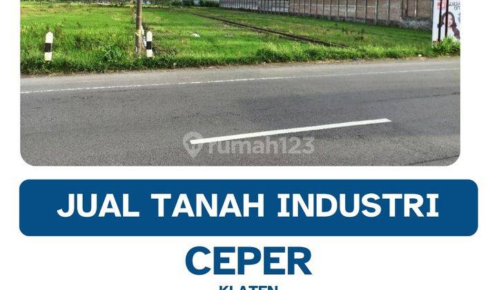 Dijual Lahan Zona Industri,lokasi Ceper Klaten,luas 4600m2,Bu  1