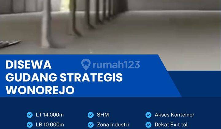 Disewakan Gudang Strategis Zona Industri 1,4 Ha Lokasi Jepara  1