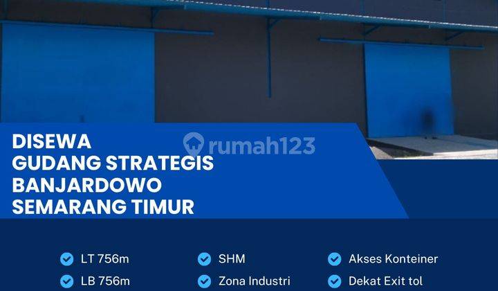 Disewakan Gudang Siap Huni,zona Industri 756m2 Lokasi Genuk,semarang 1