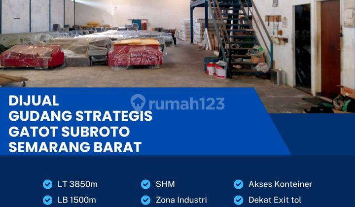 Dijual Gudang Strategis Industri 3850m2,Lokasi Ngaliyan,semarang Bu  1