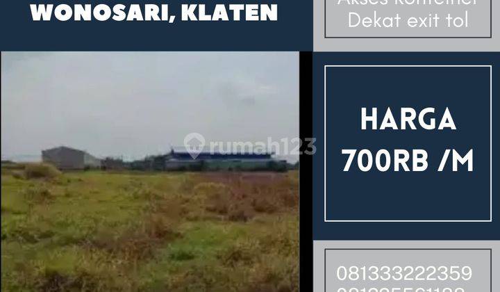 Dijual Tanah Zona Industri 9483m2 Berlimbah Wonosari, Klaten  1