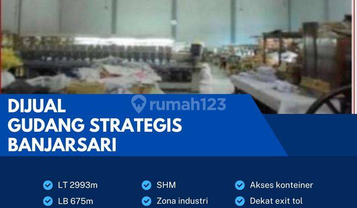 Dijual Gudang Zona Industri 2993m2,Lokasi Banjarsari,surakarta 1