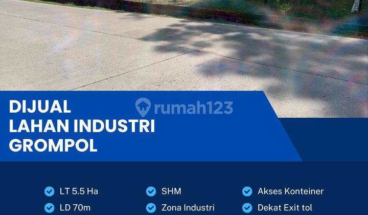 Dijual Lahan Zona Industri,lokasi Kebakkramat,karanganyar,luas 5,5 Ha,bu  1