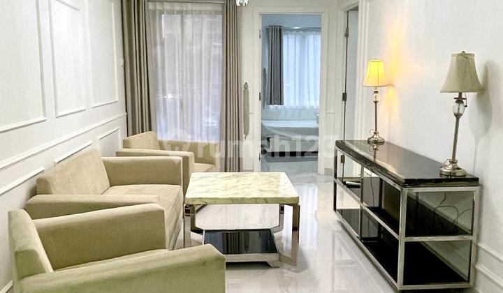 Disewakan Apartemen Royal Mediterania Garden tipe 2BR+ Furnish Lantai Dasar Unit Langka Lokasi Terbaik dekat Central Park Kantor APL Soho Capital