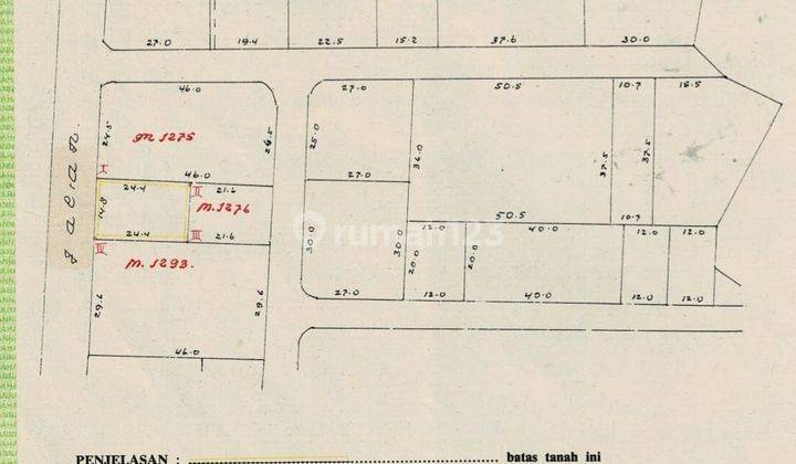 JUAL TANAH LOKASI JALAN GUNUNG ANDAKASA 1