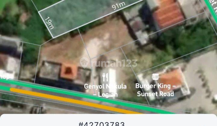 Hot List Land for sale on the outskirts of Main Street, Sunset Road Kuta Badung 1