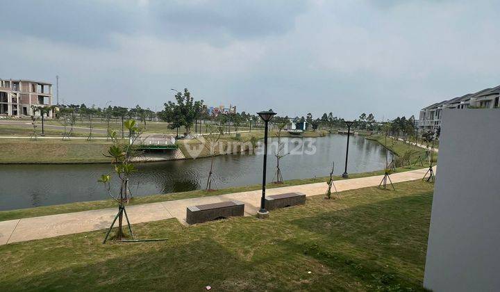 Rumah 2lantai Baru Unfurnished Cluster Riverside Pik 2,view Danau 2