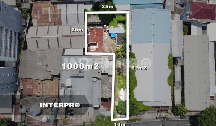 Disewakan Sebidang Tanah di Tambora Jakarta Barat Lt 1000m2 1
