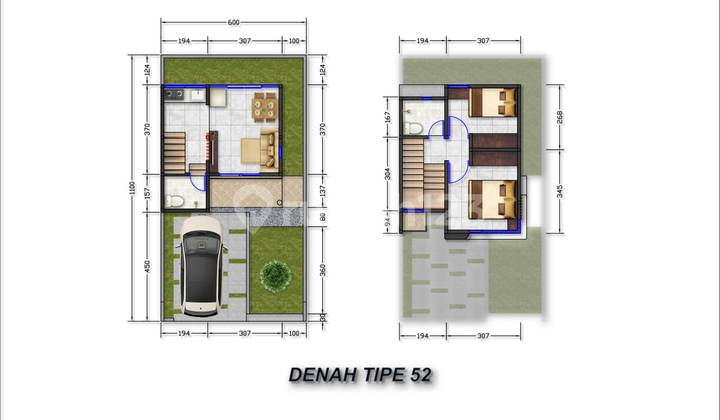 Dijual Rumah Gaya Jepang – 2 Lantai Di Komplek Islamic Green Garden Bandung 2