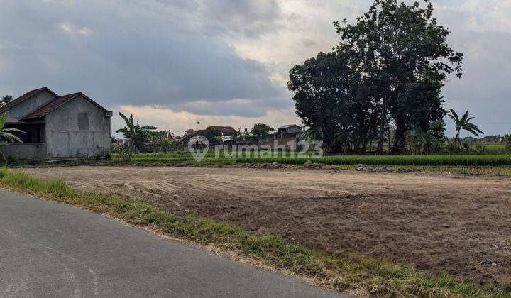 Tanah Yogyakarta Tepi Jalan Aspal Dekat Candi Prambanan