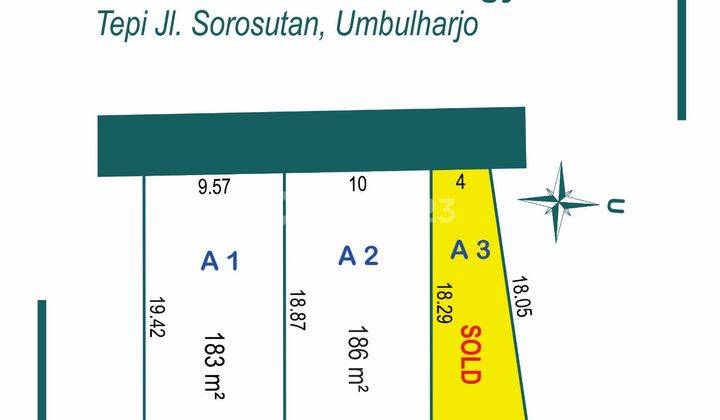 Tanah Strategis Tepi Jalan Raya, Dekat Rsud Kota Jogjakarta 2