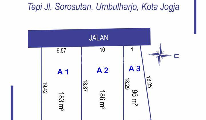 Dijual Tanah Dekat Rsud Yogyakarta, Tepi Jalan Aspal 2