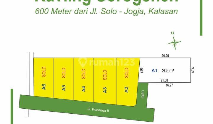 Tanah Jogja Dekat Bandara Adisucipto, SHM P Siap Ajb 2